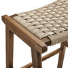 Modway Saoirse Woven Rope Wood Bar Stool - Set of 2 in Walnut Natural MDY-EEI-6550-WAL-NAT