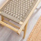 Modway Saoirse 47’’ Wood Bench-Woven Rope Seating Natural MDY-EEI-6552-NAT-NAT