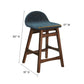 Juno Wood Counter Stool - Set of 2 - No Shipping Charges MDY-EEI-6555-HEA