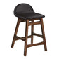 Modway EEI-6556-BRN Juno Wood Counter Stool - Set of 2, Brown