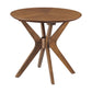 Crossroads 24” Round Wood Side Table - No Shipping Charges MDY-EEI-6558-OAK