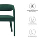 Modway EEI-6563-GRN Pinnacle Performance Velvet Dining Chair Set of Two Green MDY-EEI-6563-GRN