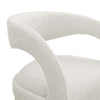 Modway EEI-6568-IVO-SLV Pinnacle Boucle Upholstered Bar Stool Set of Two Ivory Silver MDY-EEI-6568-IVO-SLV