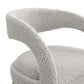 Modway EEI-6568-TAU-SLV Pinnacle Boucle Upholstered Bar Stool Set of Two Taupe Silver MDY-EEI-6568-TAU-SLV