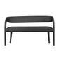 Modway Pinnacle Vegan Leather Accent Bench in Black MDY-EEI-6570-BLK