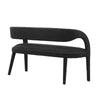 Modway Pinnacle Boucle Fabric Accent Bench in Black MDY-EEI-6571-BLK