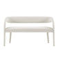 Modway Pinnacle Boucle Fabric Accent Bench in Ivory MDY-EEI-6571-IVO