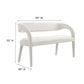 Modway Pinnacle Boucle Fabric Accent Bench in Ivory MDY-EEI-6571-IVO