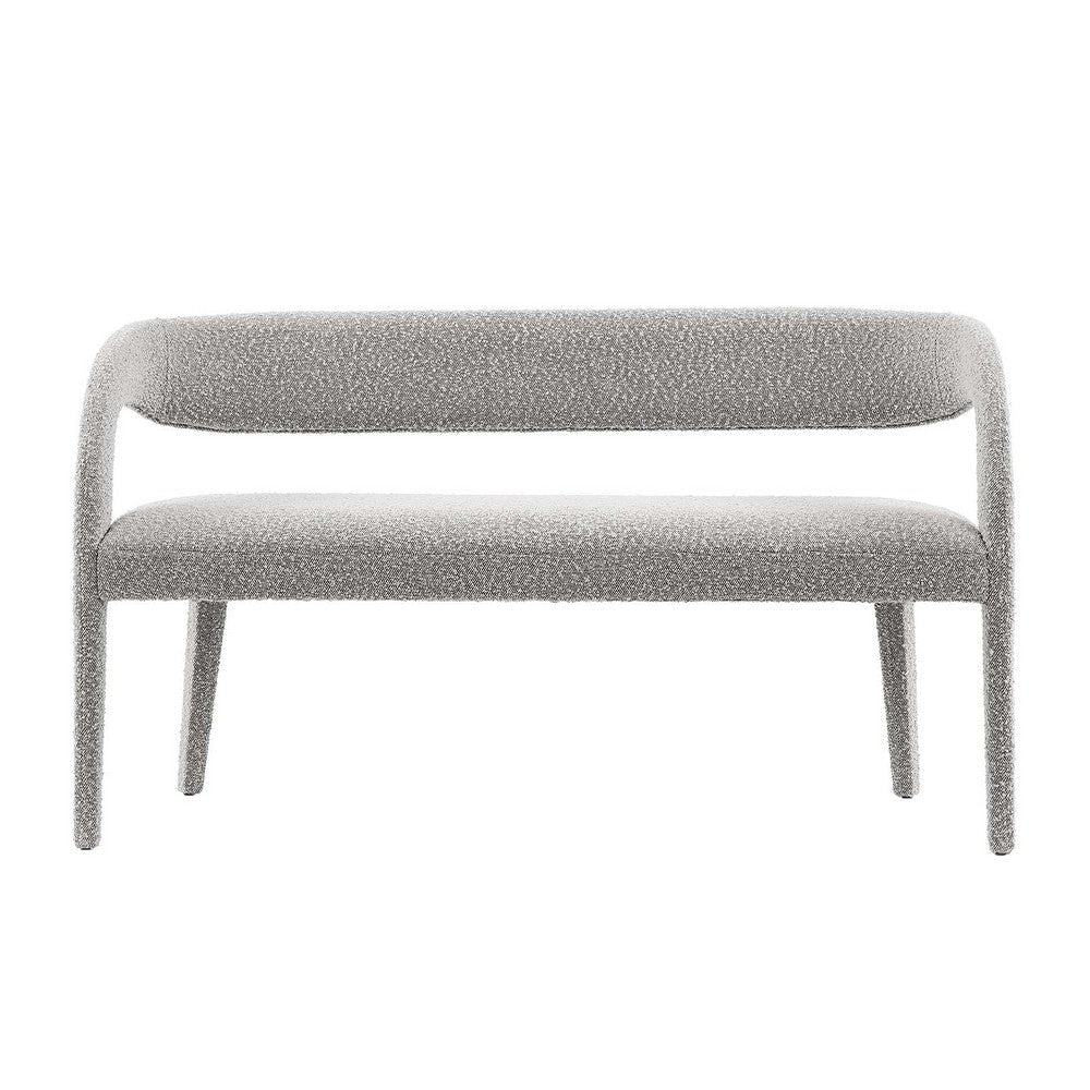 Modway Pinnacle Boucle Fabric Accent Bench in Taupe MDY-EEI-6571-TAU