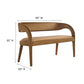 Modway Pinnacle Performance Velvet Accent Bench in Brown MDY-EEI-6572-BRN