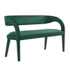 Modway Pinnacle Performance Velvet Accent Bench in Green