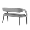 Modway Pinnacle Performance Velvet Accent Bench in Gray MDY-EEI-6572-GRY