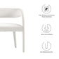 Modway Pinnacle Performance Velvet Accent Bench in Ivory MDY-EEI-6572-IVO