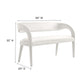 Modway Pinnacle Performance Velvet Accent Bench in Ivory MDY-EEI-6572-IVO