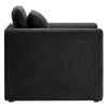 Waverly Boucle Upholstered Armchair - No Shipping Charges MDY-EEI-6575-BLK