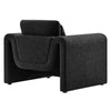 Waverly Boucle Upholstered Armchair - No Shipping Charges MDY-EEI-6575-BLK