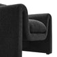 Waverly Boucle Upholstered Armchair - No Shipping Charges MDY-EEI-6575-BLK