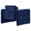 Waverly Performance Velvet Armchair - No Shipping Charges MDY-EEI-6576-BRN