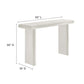 Modway Relic Console Table-Textured Cement Concrete Finish in White MDY-EEI-6577-WHI