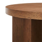 Modway Silas Round Wood Side Sofa End Table for Living Room in Walnut MDY-EEI-6579-WAL