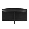 Modway Silas Round Wood Coffee Table for The Living Room in Black MDY-EEI-6580-BLK