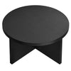 Modway Silas Round Wood Coffee Table for The Living Room in Black MDY-EEI-6580-BLK