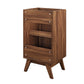 Modway Soma Rattan Weave Bathroom Vanity Cabinet (Sink Basin Not Included) 18 Inch Walnut MDY-EEI-6585-WAL