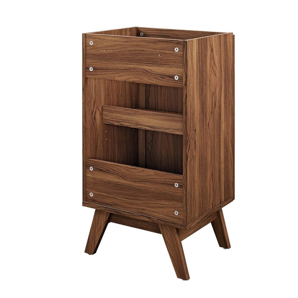 Modway Soma Rattan Weave Bathroom Vanity Cabinet (Sink Basin Not Included) 18 Inch Walnut MDY-EEI-6585-WAL