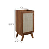 Modway Soma Rattan Weave Bathroom Vanity Cabinet (Sink Basin Not Included) 18 Inch Walnut MDY-EEI-6585-WAL