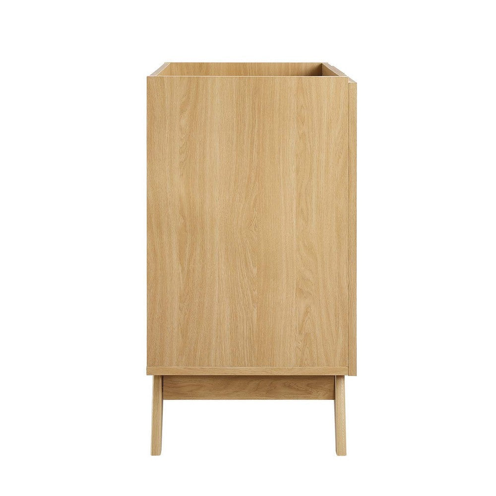 Modway Soma Rattan Weave Bathroom Vanity Cabinet (Sink Basin Not Included) 30 Inch Oak MDY-EEI-6587-OAK