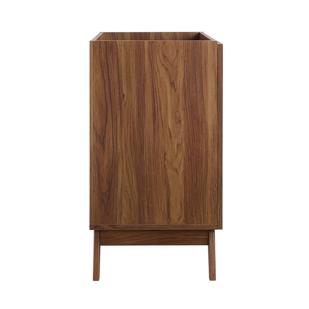 Modway Soma Rattan Weave Bathroom Vanity Cabinet (Sink Basin Not Included) 30 Inch Walnut MDY-EEI-6587-WAL