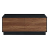 Modway Holden 36” Modern Coffee Table in Black Walnut Push-to-Open Drawers MDY-EEI-6599-BLK-WAL