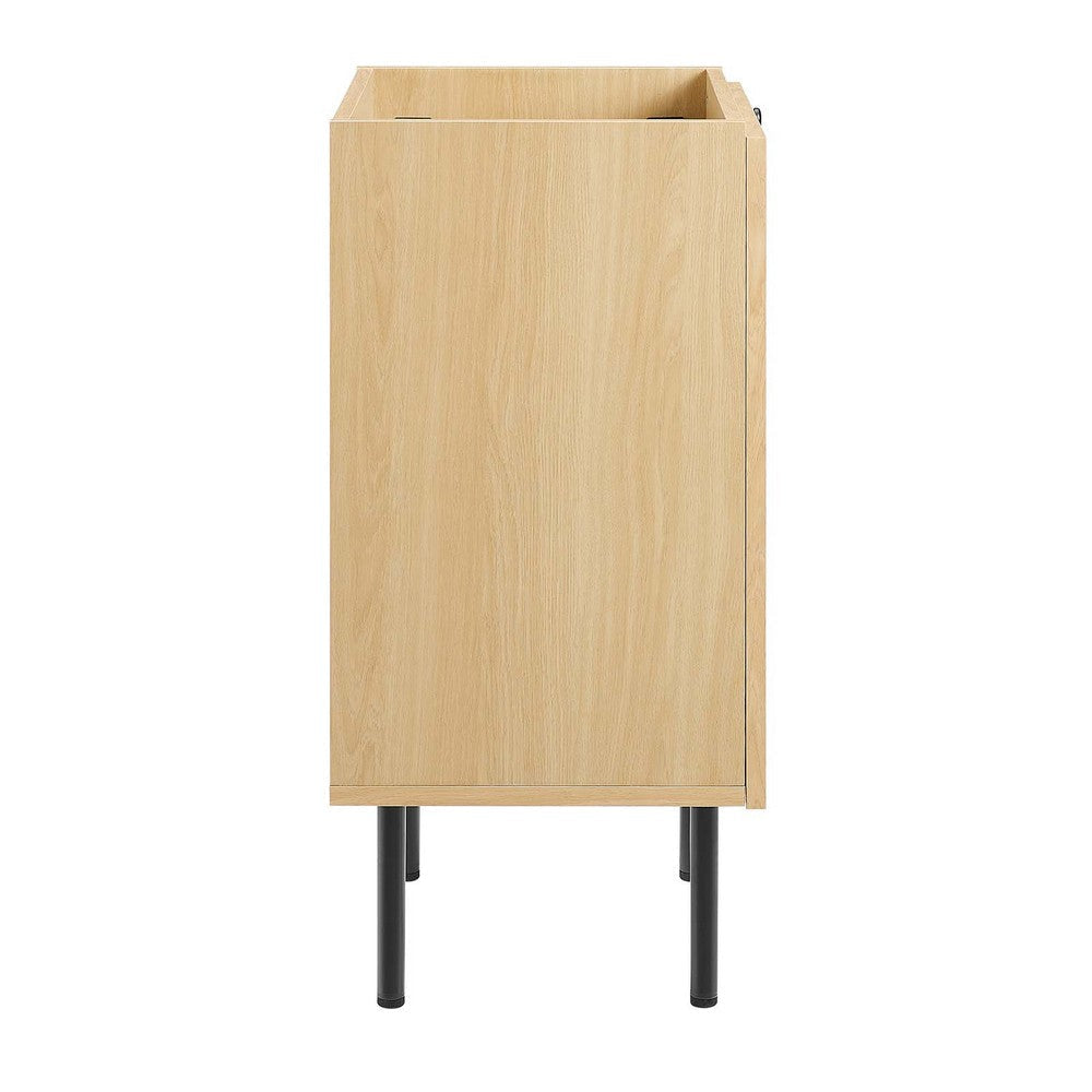 Modway Chaucer 18” Bathroom Vanity Cabinet in Oak (Sink Basin Not Included) 18 Inches MDY-EEI-6600-OAK