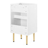 Modway Chaucer 18” Bathroom Vanity Cabinet in White (Sink Basin Not Included) MDY-EEI-6600-WHI