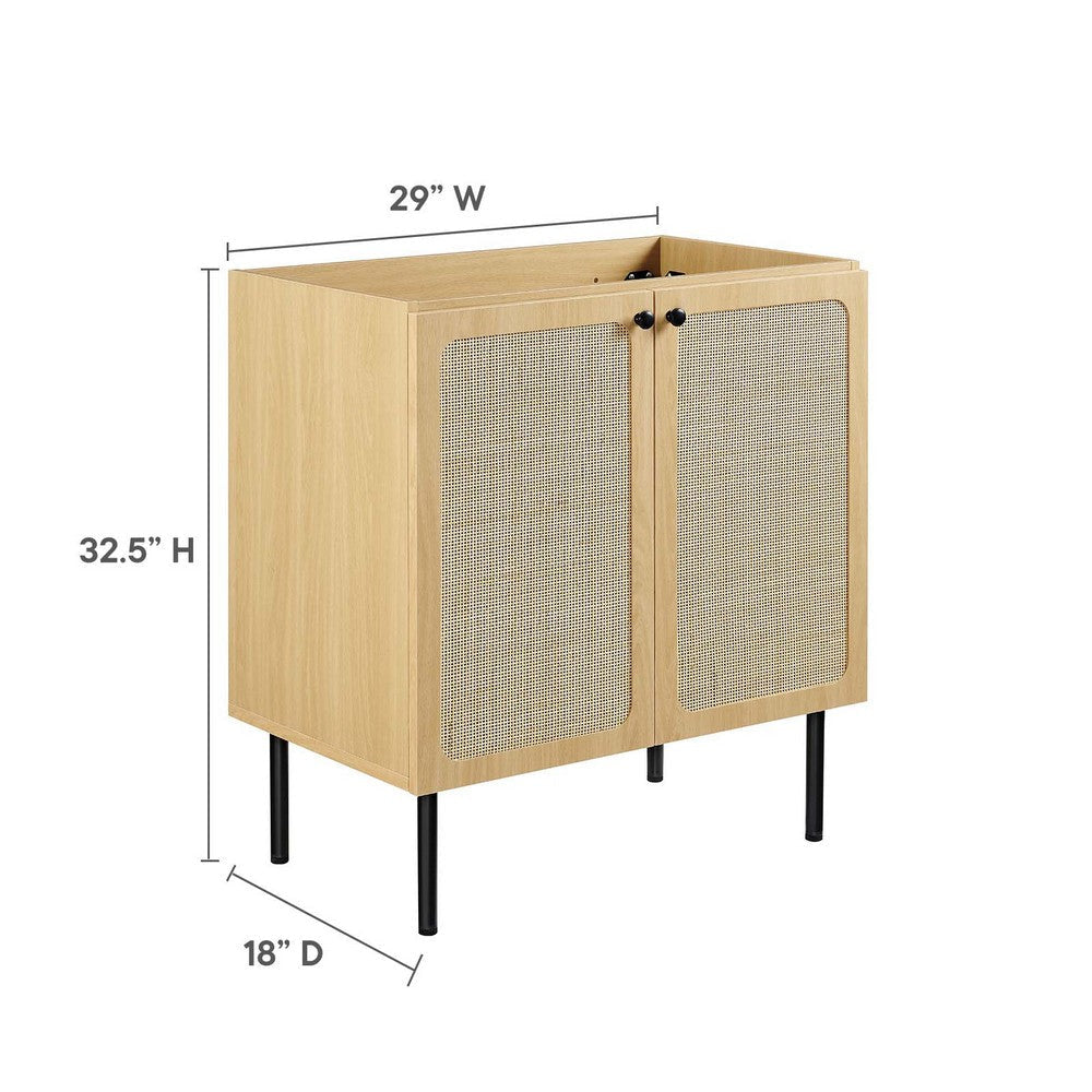 Modway Chaucer 30” Bathroom Vanity Cabinet in Oak (Sink Basin Not Included) 30 Inches MDY-EEI-6602-OAK