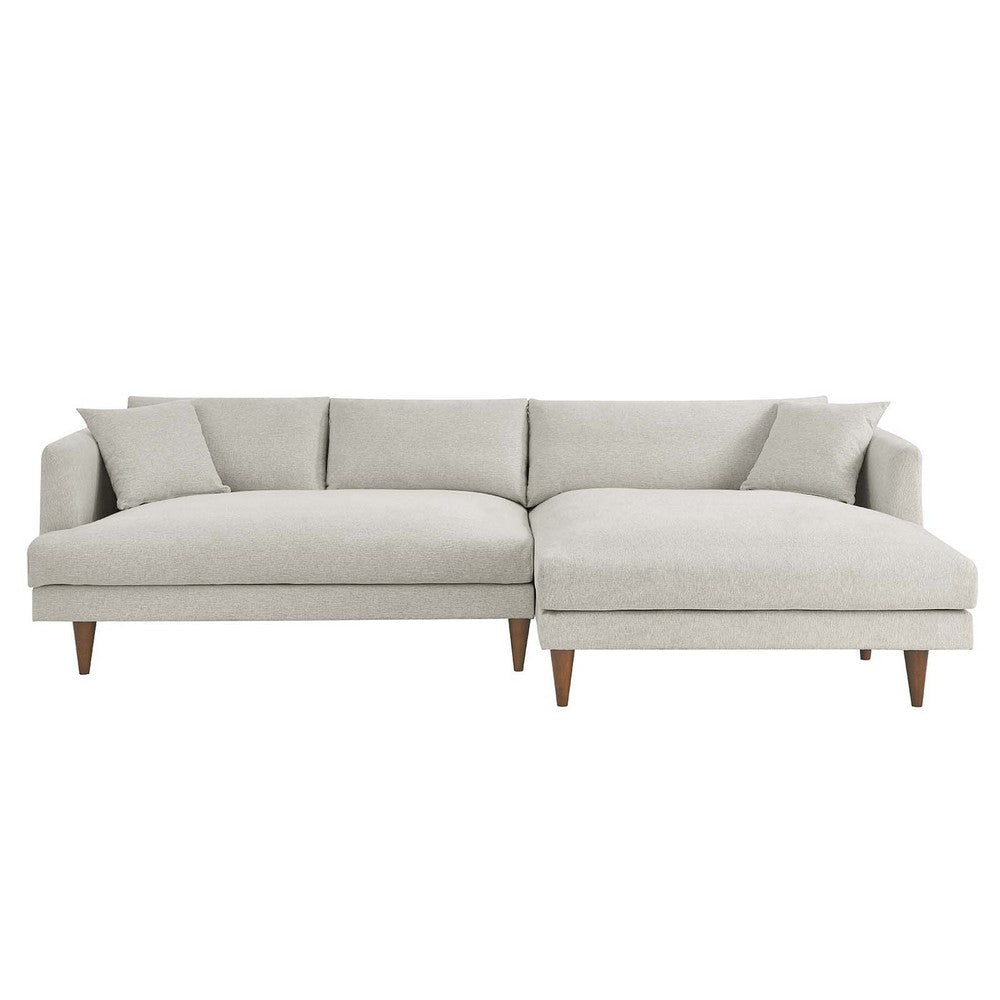 Modway Zoya Sofas Heathered Weave Ivory MDY-EEI-6612-HEI