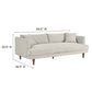 Modway EEI-6614-HEI Zoya Down Filled Overstuffed Sofa and Ottoman Set Heathered Weave Ivory MDY-EEI-6614-HEI