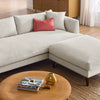 Modway EEI-6614-HEI Zoya Down Filled Overstuffed Sofa and Ottoman Set Heathered Weave Ivory MDY-EEI-6614-HEI