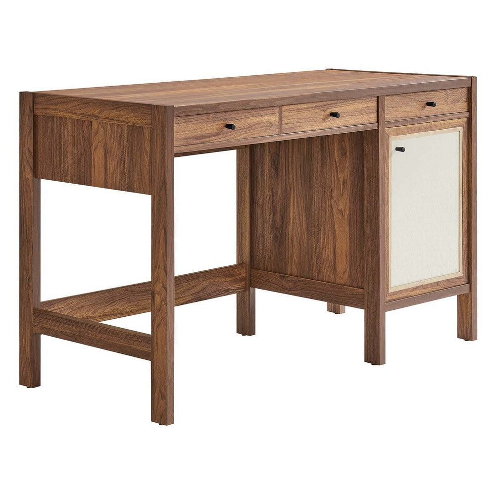 Capri 49’ Wood Grain Office Desk - No Shipping Charges MDY-EEI-6617-WAL