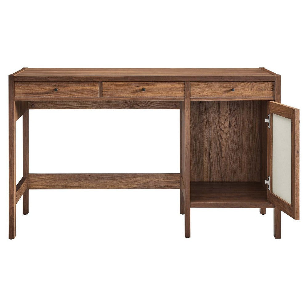 Capri 49’ Wood Grain Office Desk - No Shipping Charges MDY-EEI-6617-WAL