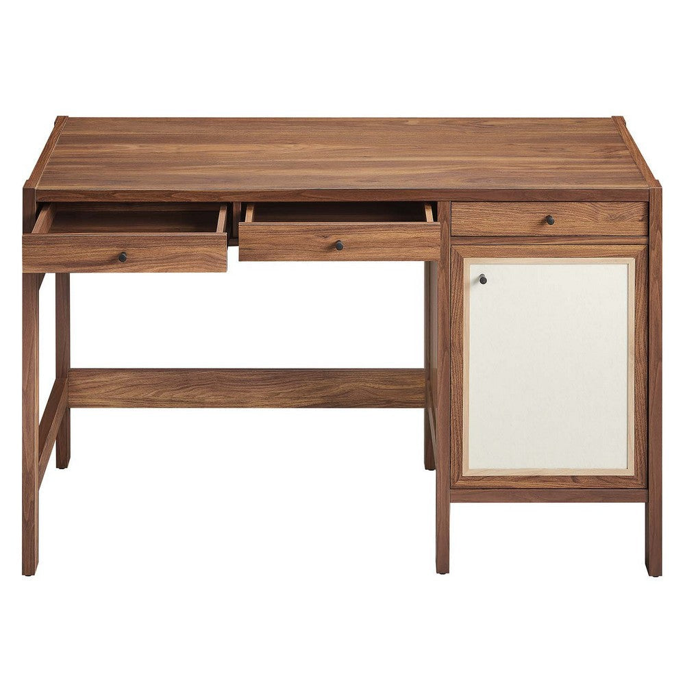 Capri 49’ Wood Grain Office Desk - No Shipping Charges MDY-EEI-6617-WAL