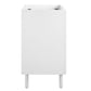 Modway Calla 24 Inch Cabinet in White Compact Small Space Vanity with Storage and Perforated Metal Doors Modern Freestanding Bathroom