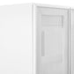 Modway Calla 24 Inch Cabinet in White Compact Small Space Vanity with Storage and Perforated Metal Doors Modern Freestanding Bathroom