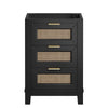 Dixie 24” Solid Wood Bathroom Vanity Cabinet (Sink Basin Not Included) - No Shipping Charges MDY-EEI-6625-BLK