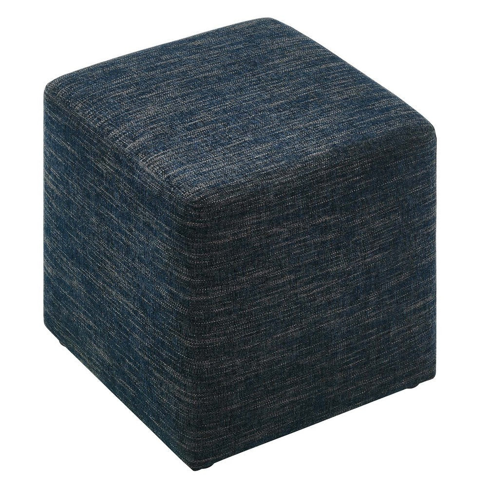 Callum 17’ Square Woven Heathered Fabric Upholstered Ottoman - No Shipping Charges MDY-EEI-6636-HEA