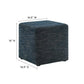 Callum 17’ Square Woven Heathered Fabric Upholstered Ottoman - No Shipping Charges MDY-EEI-6636-HEA