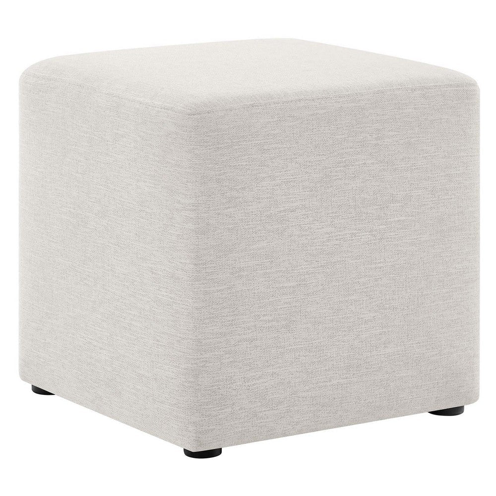 Callum 17’ Square Woven Heathered Fabric Upholstered Ottoman - No Shipping Charges MDY-EEI-6636-HEA