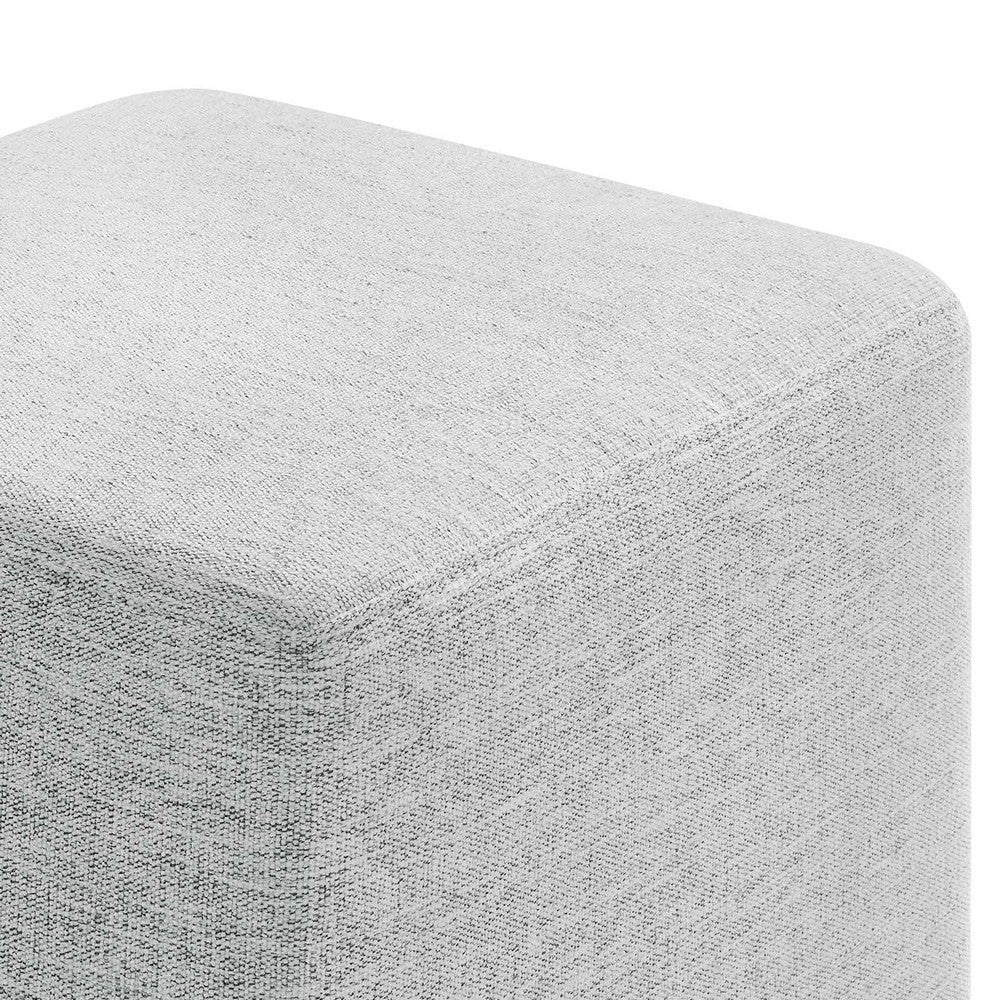 Callum 17’ Square Woven Heathered Fabric Upholstered Ottoman - No Shipping Charges MDY-EEI-6636-HEA