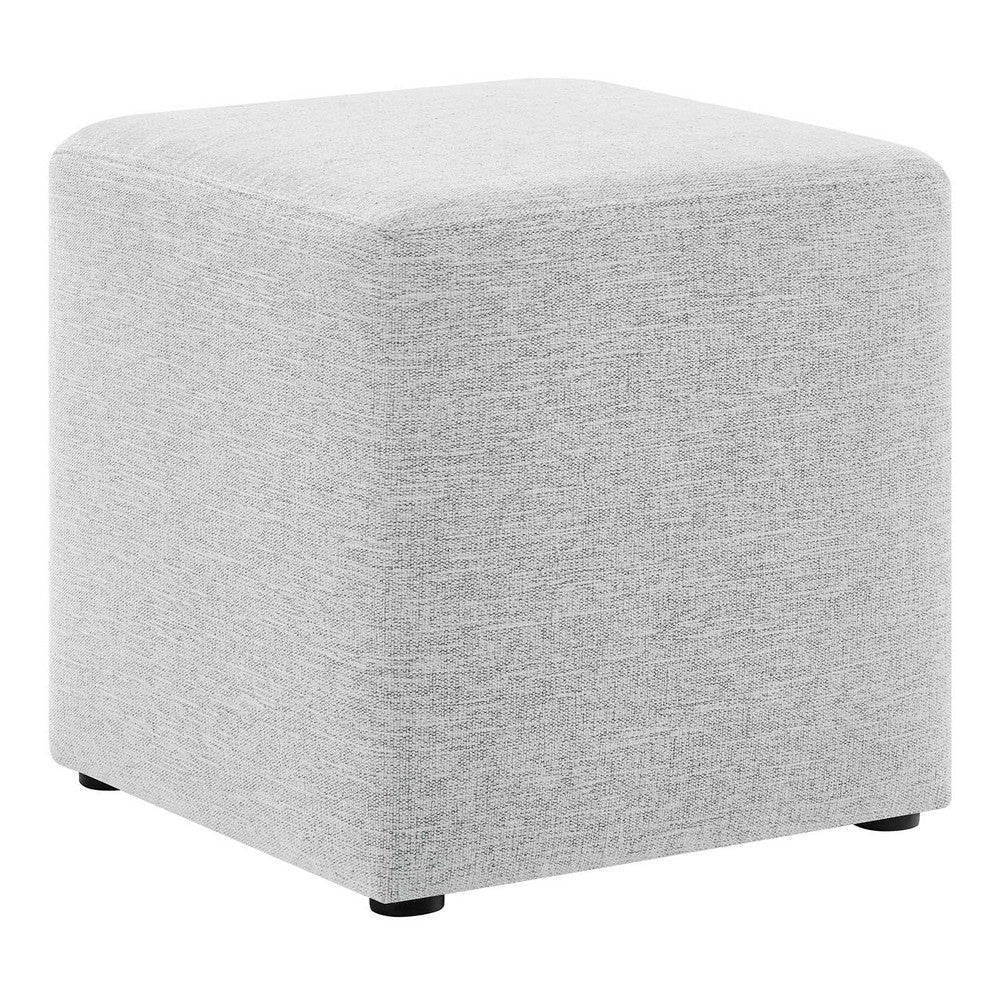 Callum 17’ Square Woven Heathered Fabric Upholstered Ottoman - No Shipping Charges MDY-EEI-6636-HEA