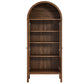 Modway Tessa Arched 71’’ Tall Storage Display Cabinet in Walnut Wood Grain MDY-EEI-6638-WAL